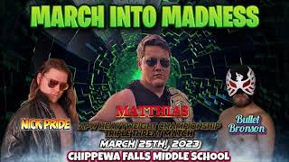 Matthias Vs Bullet Bronson Vs Nick Pride For The APW Title!!! APW 3/25/23