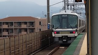 JR西日本 221系 F02編成 湖西線 B普通 京都行き 223系2000番台 V22編成 湖西線 4両B新快速 敦賀行き 比叡山坂本駅　20240625