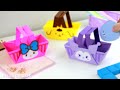 Оригами Корзинка Куроми Май Мелоди из бумаги origami paper basket kuromi u0026 my melody