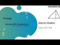 Python - Area Of Triangle || Python Programming For Beginners |Python Programming | Python Tutorials