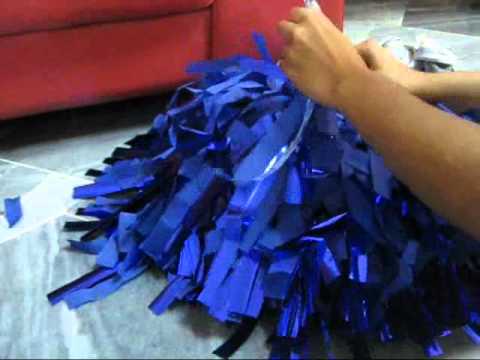 How to make cheer poms How to make cheer poms