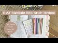 SIMPLE Bible Study Method! My Bible Highlight Color Color Method EXPLAINED!