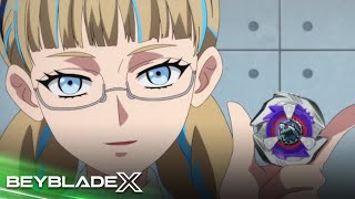 (ENG DUB) Miss Myoden vs. Jaxon Cross | BEYBLADE X | Bey Sponsor (HD)