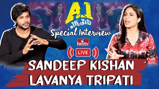 Sandeep Kishan & Lavanya Tripati Special Interview Live | A1 Express Movie | hmtv