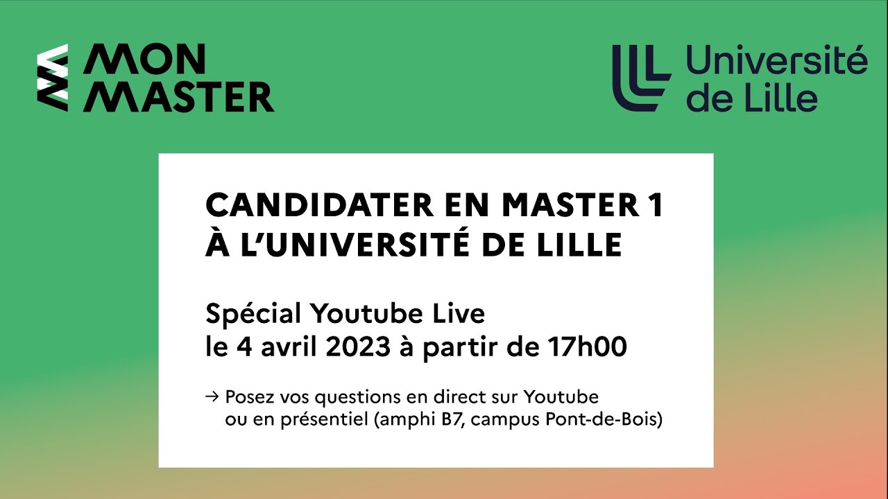 Candidater Sur La Plateforme Monmaster Gouv Youtube