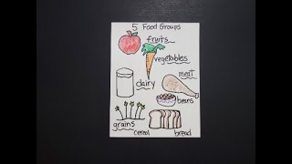 Let's Draw the 5 Basic Food Groups!