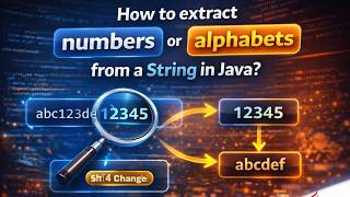 How to extract numbers or alphabets from a String in Java?