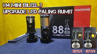 SIMAK..‼️ Upgrade H4 Mini Projie || MACRONE V88 MIni Led Lens