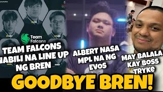 BREN LINE UP NABILI NG TEAM FALCONS? O HIRAM LANG? MAKAGG MAY BANTA SA TIERONE! ALBERT TO MPL NA