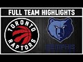 Toronto Raptors vs Memphis Grizzlies - Full Team Highlights | Jan 3, 2024