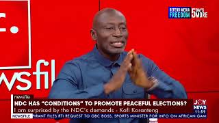 Kofi Koranteng criticizes the NDC and NPP over the peace pact controversy