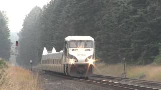 Amtrak Cascades Train Running Southbound at Marvin Road