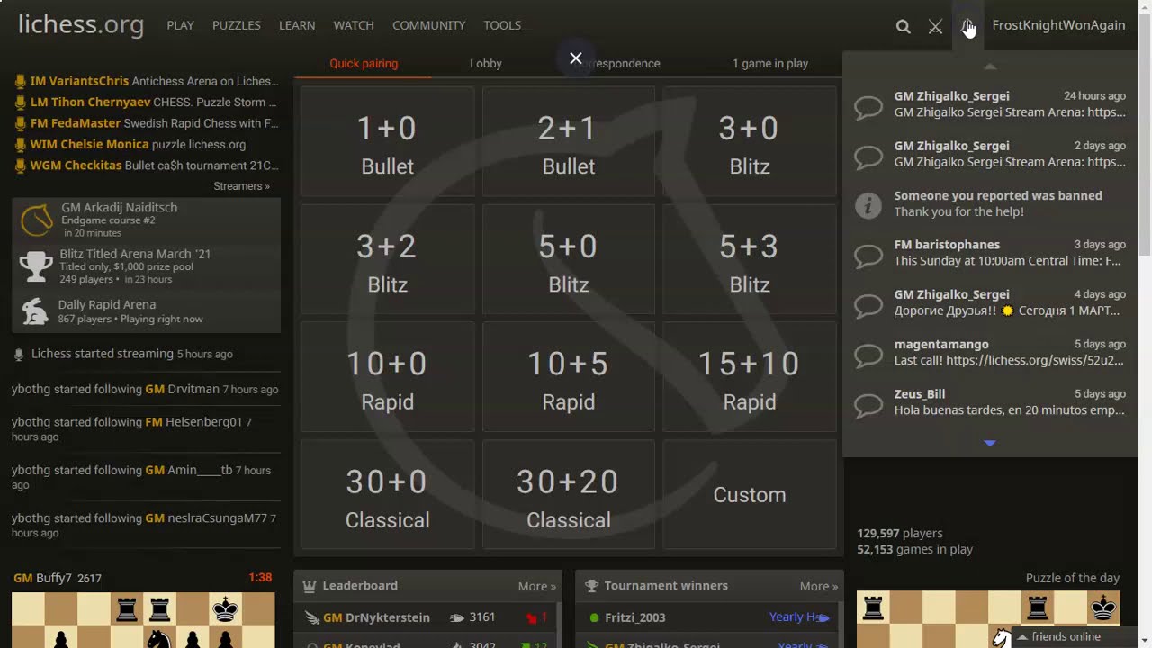 Lichess Tutorial How To Use Lichess Updated 2022 Youtube