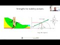 selection of strength parameters for stability analysis of mining earth structures