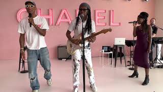 Nile Rodgers w/Pharrell Williams-"Get Lucky"-Soundcheck Chanel Fashion Show, November 4, 2022 Miami