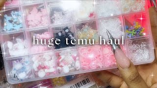 HUGE TEMU NAIL HAUL📦💕 Affordable nail supplies + unboxing✨