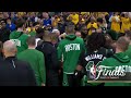 draymond green gets separated after following jayson tatum all the way to celtics bench