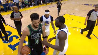 Draymond Green Gets Separated After Following Jayson Tatum All The Way To Celtics Bench