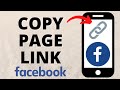 How to Copy Facebook Page Link - 2022