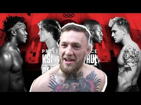 CONOR MCGREGOR REACTS TO LOGAN PAUL VS KSI BOXING - YouTube