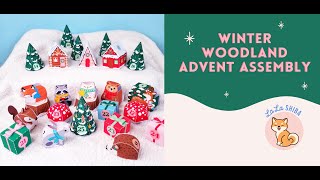 DIY Christmas Woodland Advent Calender Assembly