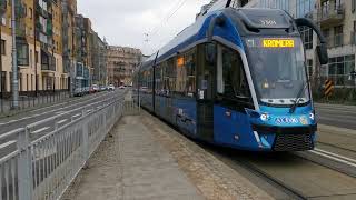 🇵🇱 Trams in Wrocław / MPK Wrocław Modertrans Moderus Gamma 2 LF 07 AC Tram (2021)