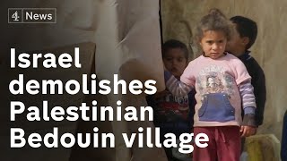 Call for Israel to halt demolition of Palestinian Bedouin village in occupied West Bank