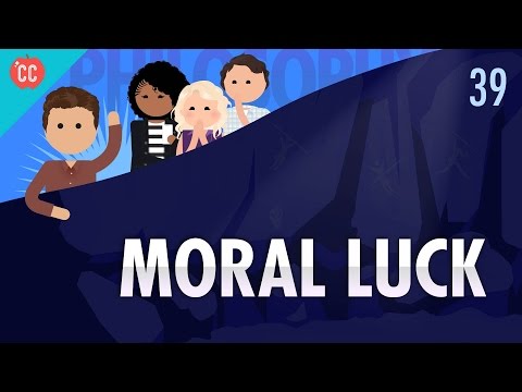 What is the concept of moral luck?