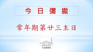 2023/09/10(日)  常年期第二十三主日彌撒 -網路直播