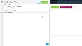Functions and Return values 2 - Python