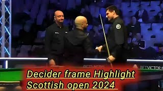 Luca Brecel Vs Julien Leclercq Scottish open snooker decider frame