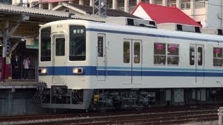 【旧社紋を消して検査出場】東武8000系8110F　岩槻