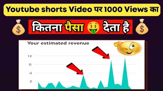 Youtube Short Video पर 1000 Views का कितना पैसा देता है? Youtube shorts Earnings💰 {With Proof}
