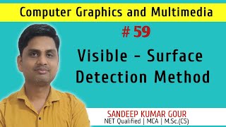 Visible Surface Detection Method in computer graphics | Hidden Surface removal methods