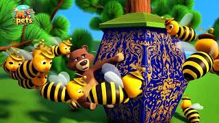 Honey Bear and the Bees' Fun Adventure! 🐻🍯 | 2025’s Most Loved Kids’ Song #forestsong