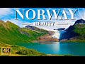 FLYING OVER NORWAY 4K UHD 🏔️1HR Ambient Drone Film + Relaxing Music With Beautiful Nature Ultra HD ⭐