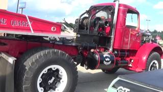 2 vintage Mack trucks