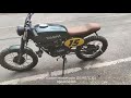 YAMAHA  modification | modified RX100 |  RX135  |  cafe racer  |  megh custom motorcycle