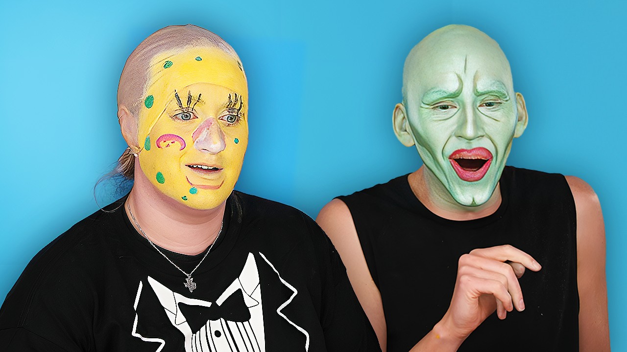Doing Horrible Spongebob Makeup With Trixie Mattel Videoblogs