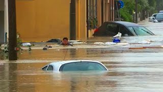 A powerful storm hits Italy, causing widespread flooding