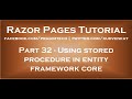 Using stored procedure in entity framework core
