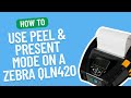 How to Use Peel & Present Mode on a Zebra QLN420 | Smith Corona Labels