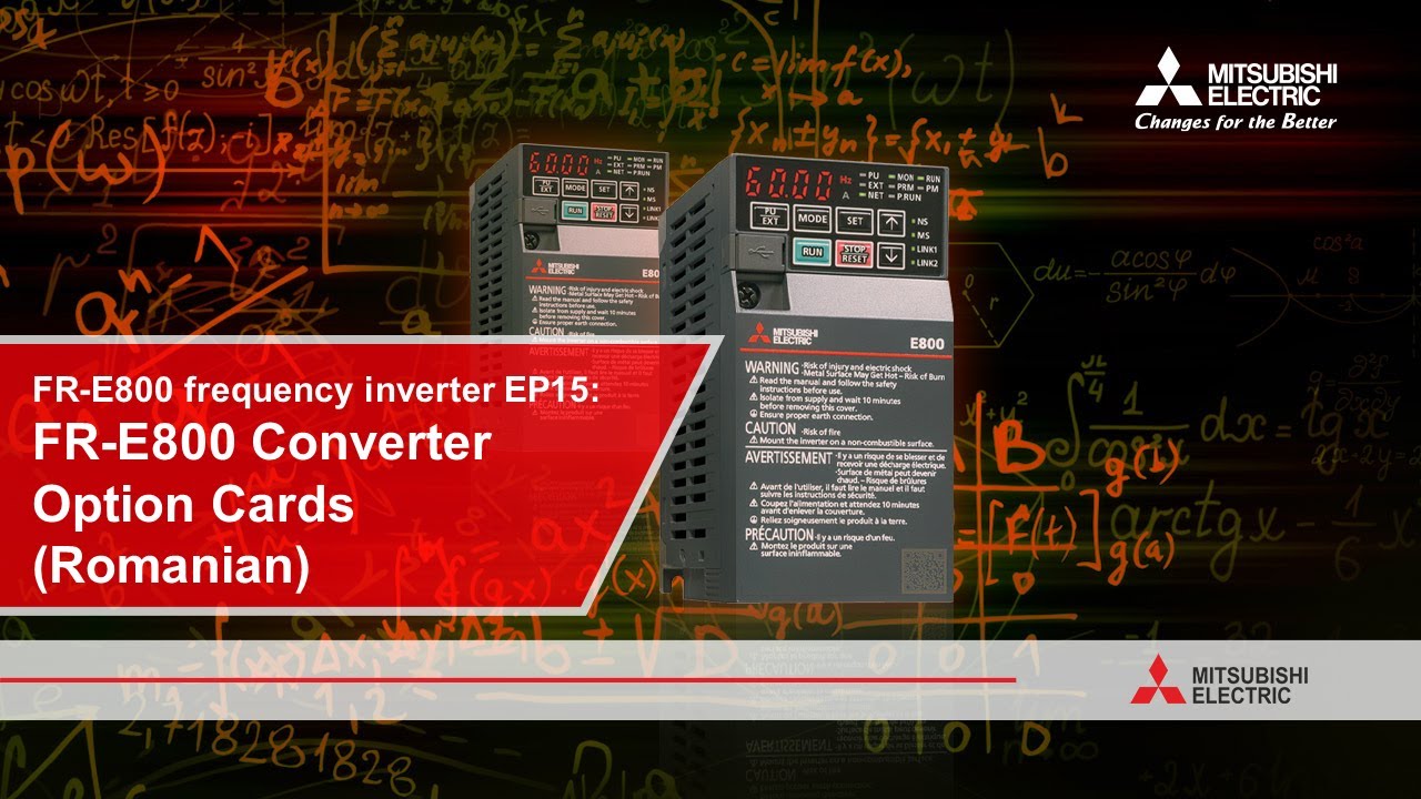 FR-E800 Frequency Inverter EP15: FR-E800 Converter Option Cards ...