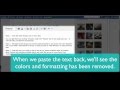 WYSIWYG How To Paste as Plain Text and Paste from Word