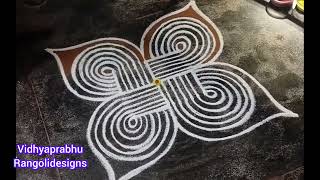 தை ஞாயிறு காலை கோலம் நாளைய ஞாயிறுக்கு ஒரு அழகான கோலம் 🌺  #kolam #rangoli #vidhyaprabhurangolidesigns