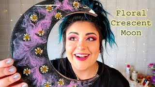 Preserving Flowers in a Crescent Moon | Trying Weird Silicone Molds!