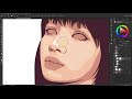 simple vector art portrait photoshop tutorial