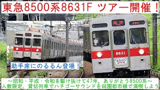 【東急8500系8631Fが臨時運用へ充当！】 ～昭和・平成・令和を駆け抜けて47年。ありがとう8500系～ 人数限定、貸切列車でハチゴーサウンドを田園都市線で満喫しよう