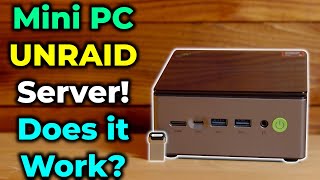 Mini PC Unraid Server! | Can You Use Unraid On a Mini PC? | GMKtec M7 PRO 6950H Mini PC