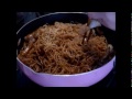 【お料理レシピ】豚バラ肉とたまねぎのソース焼きそばの作り方　how to make fried noodles